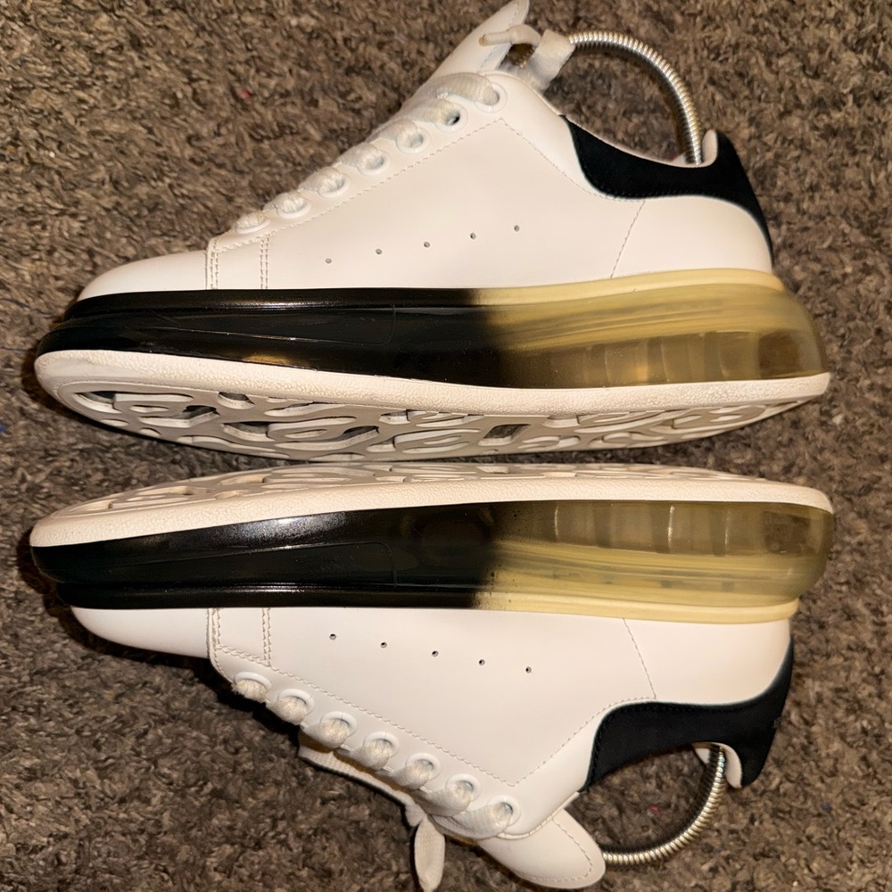 Alexander McQueen White and Black Athletic Shoes - Picture 6 of 11
